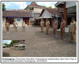 Pemerintah Kalurahan Giripanggung Gelar Apel Senin Pagi guna Tingkatkan Kedisiplinan dan Solidaritas